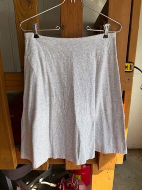 Talbots Light Gray A-Line Skirt